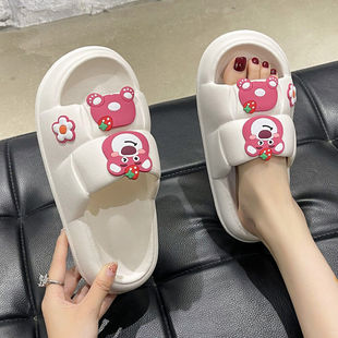 Students indoor and outdoor thick-soled tremolo slippers women's summer new soft-soled personalized non-slip Korean fashion ins beach shoes