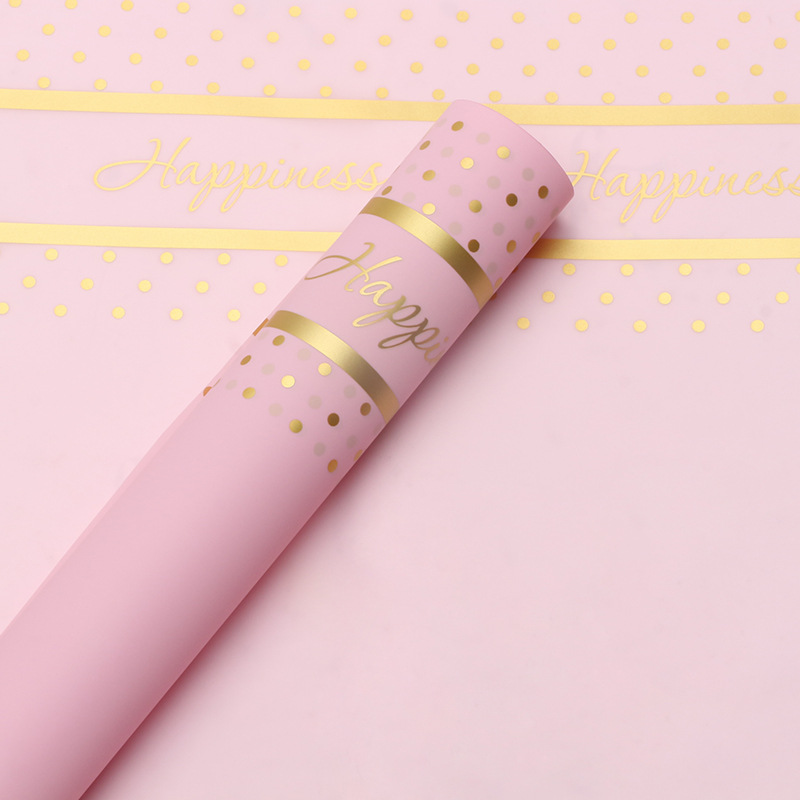 Huaxi Xiaomeito Papel liso coreano Papel de envolver de flores Ramo mate impermeable Flores Diy Regalo Floristería Papel de envolver de flores