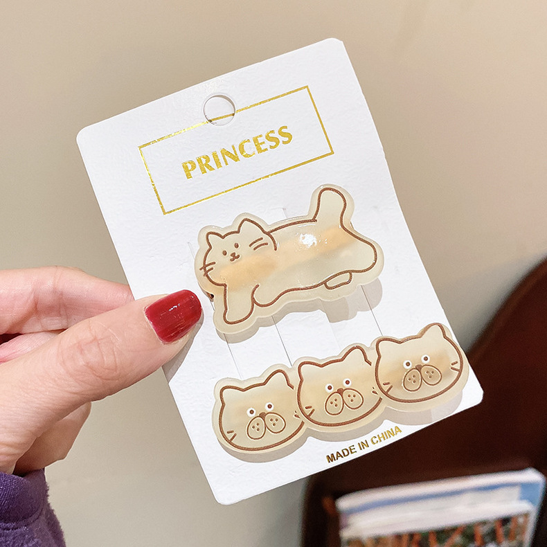 Women'S Gender Cartoon Style Style Cartoon Style Animal Arylic Hair Clip