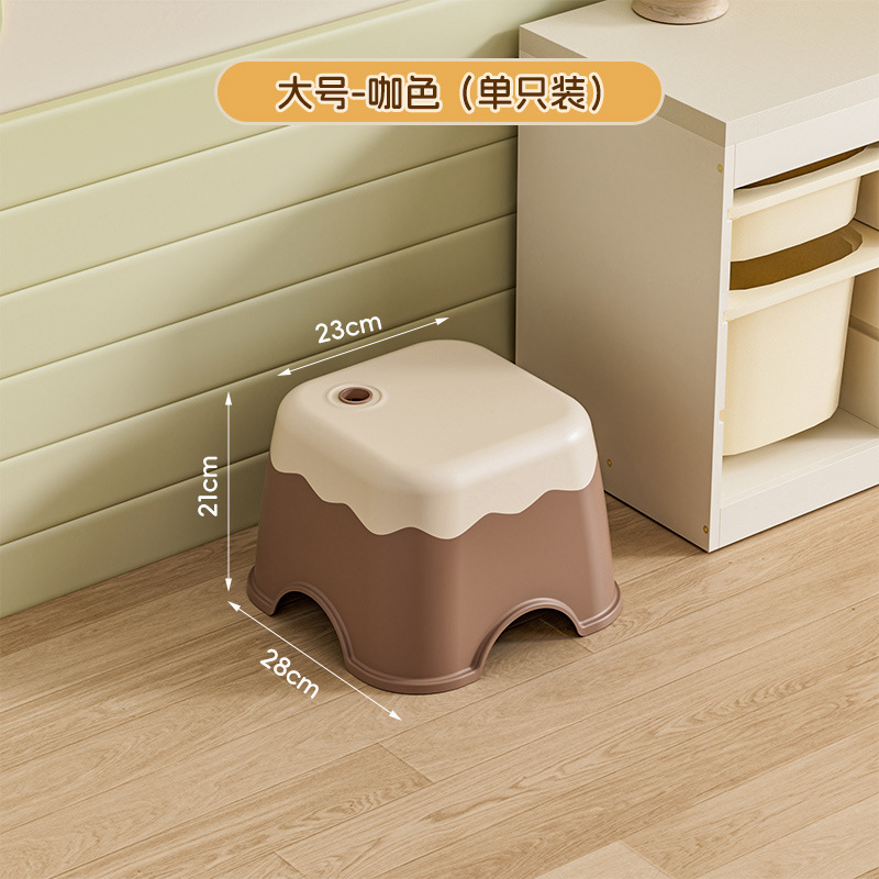 厚みのある子供用小さなスツール、家庭用低スツール、プラスチック製の靴交換用ベンチ、赤ちゃんのかわいくて丈夫で耐久性のある幼稚園の椅子|undefined
