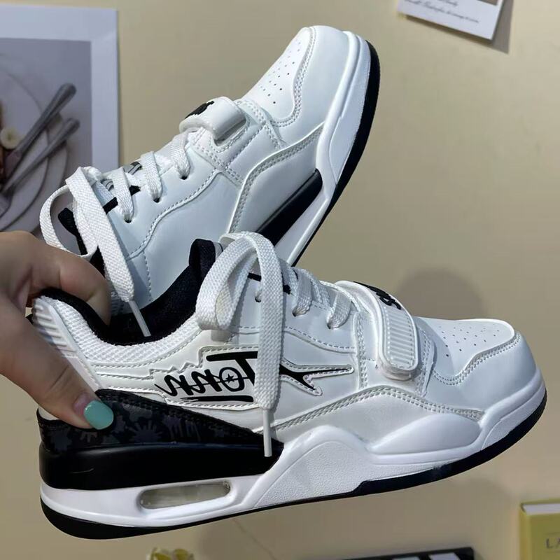 2024 New Women's Board Shoes Letter Air Cushion Sports Casual Shoes