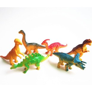 Твердый динозавр, реалистичная игрушка, украшение, 8 см, 6 цветов