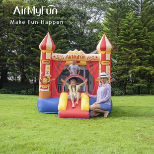 Small Indoor Amusement Trampoline Venue Equipment Inflatable Cone Slide Inflatable Trampoline Inflatable Bouncer for Children