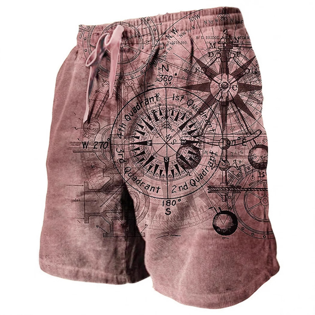 Summer New Men's Shorts 3D Digital Printing Painting Casual Fashion Versatile Casual Shorts