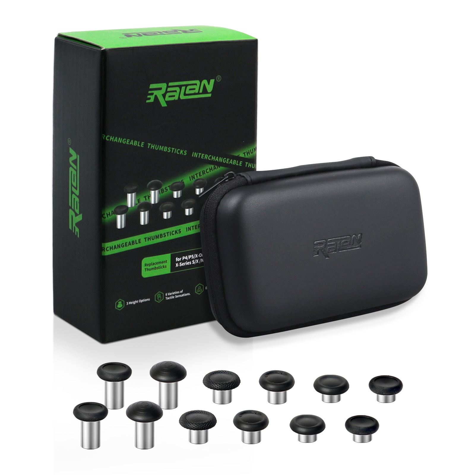 PS5/PS4游戏手柄摇杆替换帽Switch pro/Xbox OneS 蘑菇头维修配件