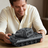 12GO Новый продукт 97020E100, тяжелый танк, крыса, башня, сложная головоломка, строительный блок, игрушка для мужчин