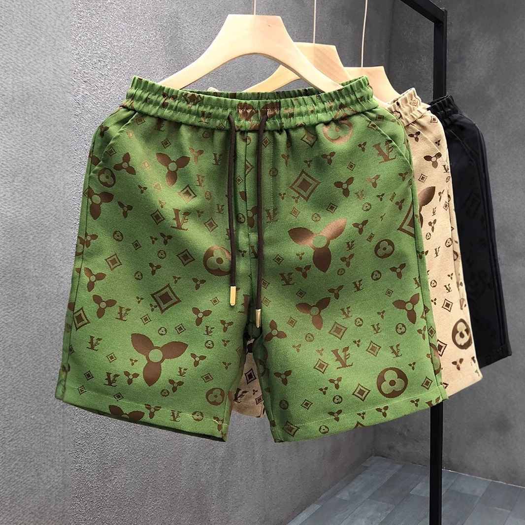 Мужские летние новые пляжные шорты, повседневные спортивные шорты для бега, прямые брюки