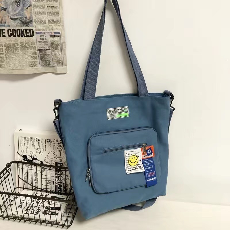 メンズショルダーバッグ手持ちシングルショルダーバッグins潮クール日系大容量キャンバスバッグレディースins森系百合|undefined