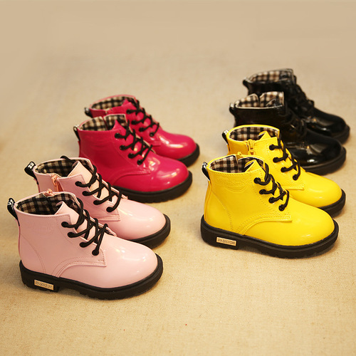 2025 Autumn/Winter Children's Martens Boots Korean Style Boots Warm Shoes Snow Boots