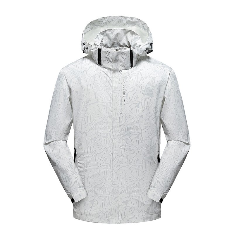 Primavera y otoño delgada chaqueta casual de montaña impermeable a prueba de viento chaqueta deportiva con capuchón hombre