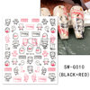 Nail stickers, line fake nails for nails, suitable for import, new collection, halloween, wholesale