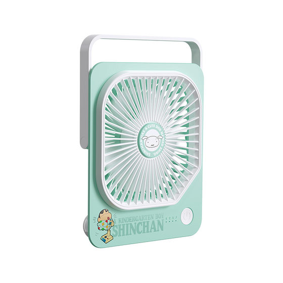 Crayon small new desktop fan portable ultra-thin charging mini cartoon dormitory office silent small fan