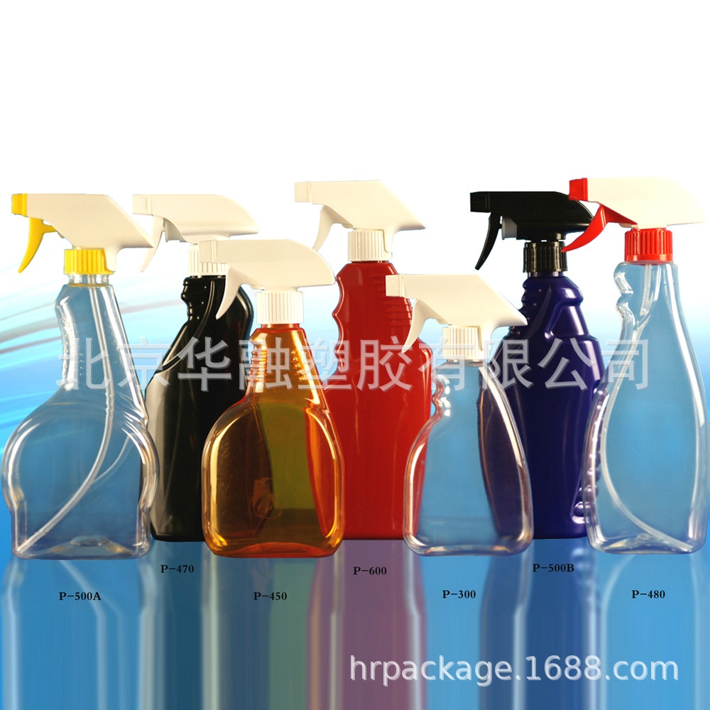 300ml500ml喷雾塑料瓶-PET清洗剂(P系列）酒精密封喷剂密封防漏