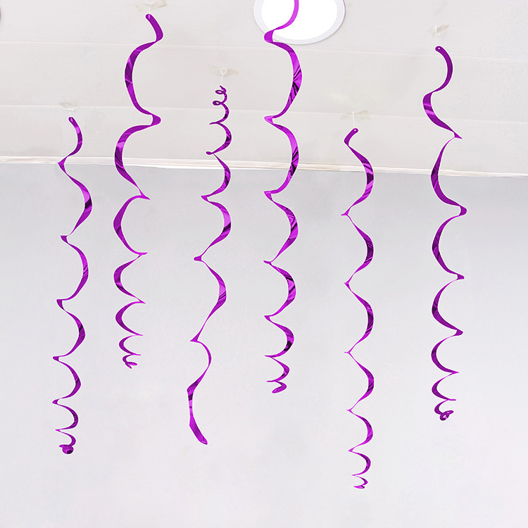 Decoración navideña vórtice PVC espiral colgante decoración de ventanas de flores de corredor diseño de decoración de techo a medida