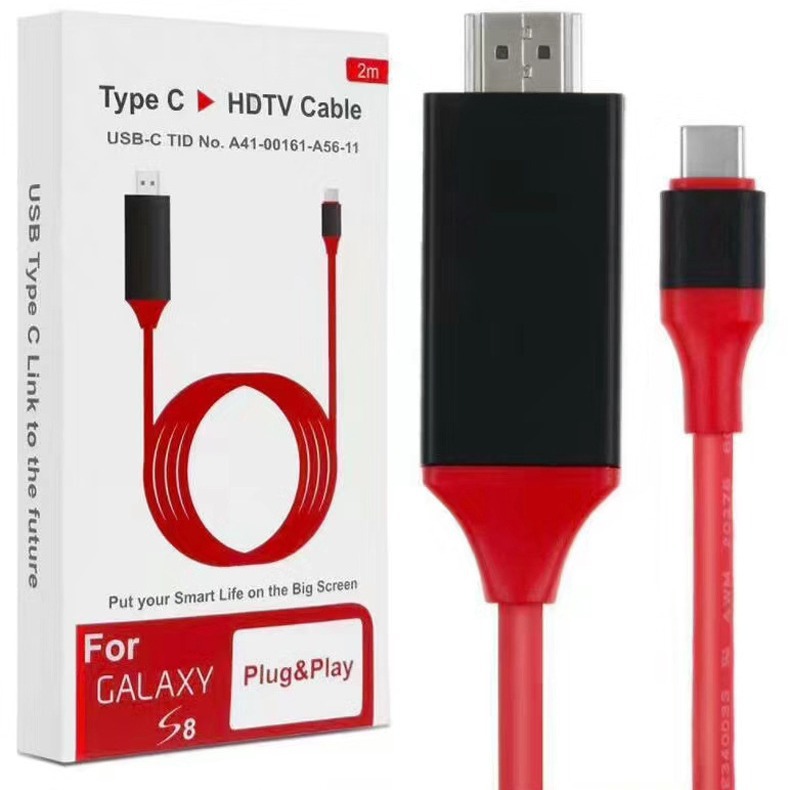 适用安卓手机高清线Type-c to HDMI  USB- c手机电脑投影仪同屏线