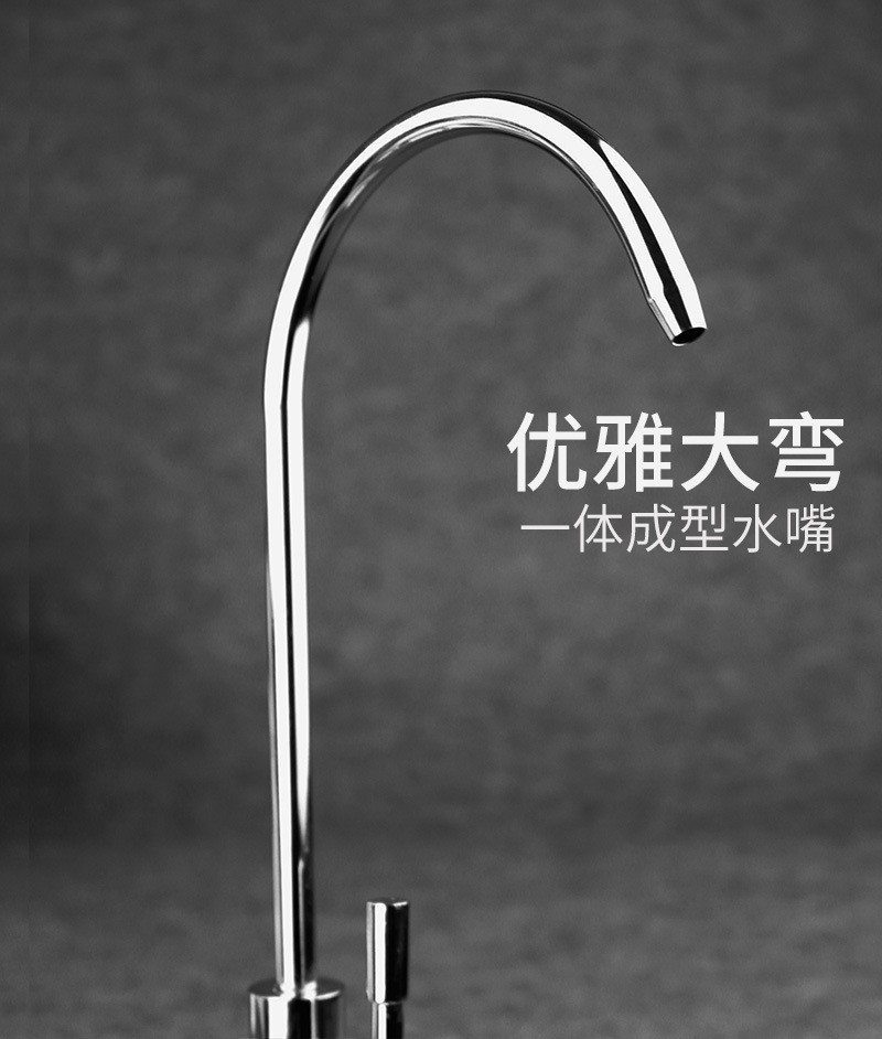 Comercial romachina 3 puntos enchufe rápido grifo curvo grande 3 puntos grifo de agua potable directa hogar purificador de agua de gran flujo grifo de tres horquillas