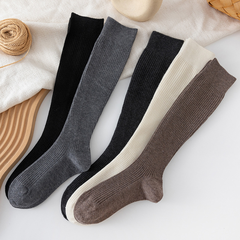 2足組 ウールカーフソックス レディース 秋冬 ロングソックス レディース 多用途 春秋 JK 太ももソックス オーバーニーソックス 圧縮ソックス