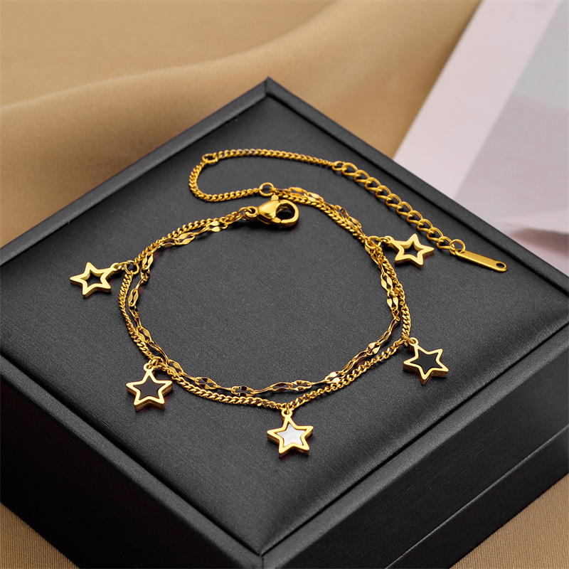 Corea del Sur Dongdaemun moda pulsera de acero de titanio nicho mujer diseño de acero inoxidable sensación de alta calidad joyas de pulsera transfronteriza universal