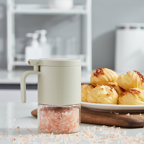 Glass seasoning jar moisture-proof seasoning jar seasoning box sealed seasoning bottle seasoning bottle seasoning box standing lid seasoning jar