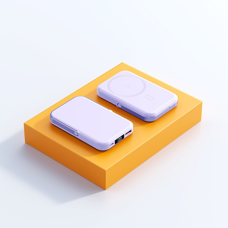 22.5 ワット磁気ワイヤレス電源銀行 10000 mAh 20000 時計携帯電話急速充電にはユニバーサルケーブルブラケットが付属しています|undefined