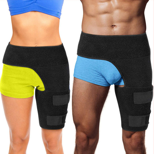 Cross-border fitness leg protection, anti-muscle strain, hip protection belt, compression thigh protection, weightlifting protective gear, men's and women's sports groin protection