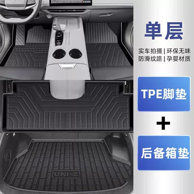 Universal Foot Pad – Car Foot Mat - single-layer-special-anti-slip-grain-tpe-foot-pad-trunk-mat-24-25-uni-z-original-official-version