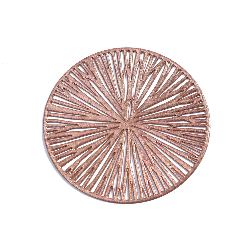 Transfronterizo a prueba de quemaduras aislamiento térmico PVC cojín de taza de agua circular fuegos artificiales cojín de taza hueco antideslizante cojín de taza de alta temperatura personalizado