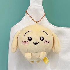 ぬいぐるみペンダント、垂れ耳ウサギのぬいぐるみ、ウサギの人形、漫画風