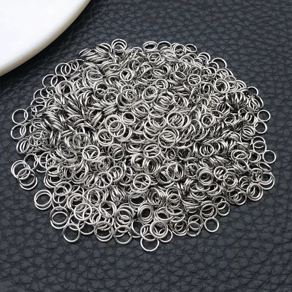 DIY Jewelry Accessories Handmade Materials Stainless Steel Open Rings Bead Bracelets Connecting Rings Necklaces Earrings Single Rings
