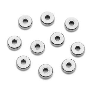 Stainless Steel Beads Titanium Steel Wheel Beads Loose Beads Beaded Braided Rope Bracelet Necklace Spacer Gold DIY Accessories