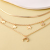 Fashionable golden necklace, suitable for import, Amazon, city style, wholesale