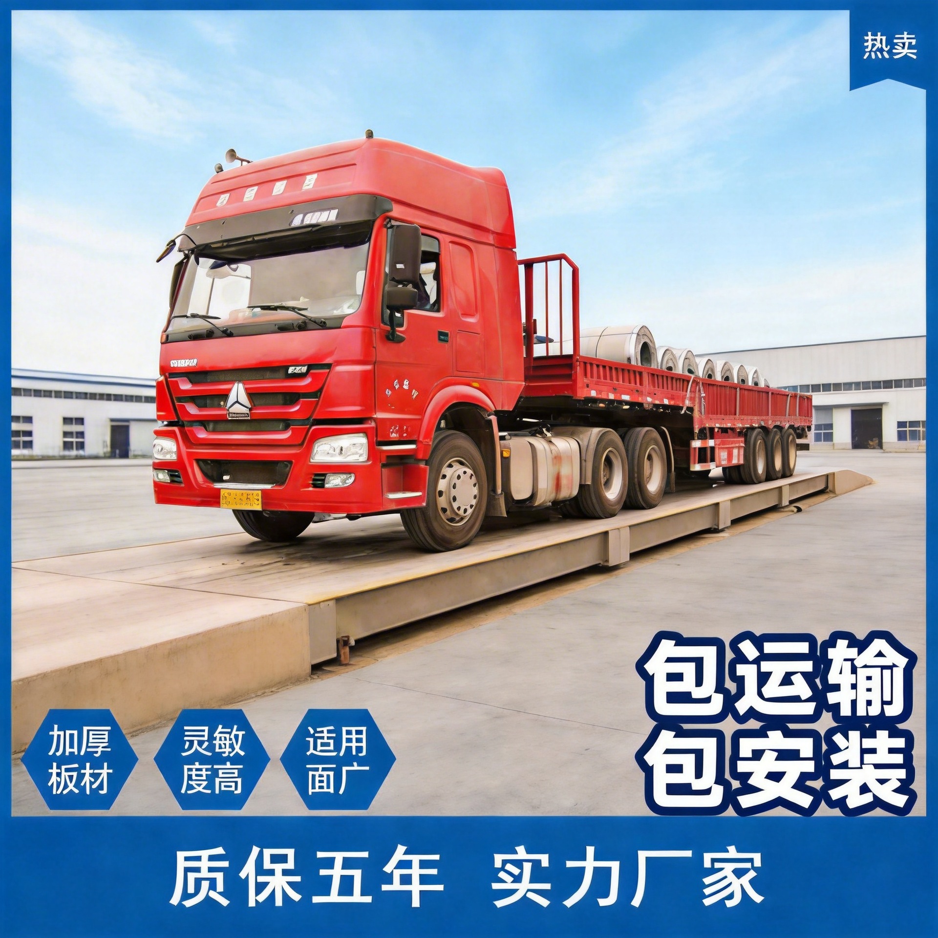 广东80吨100t地磅120吨电子汽车衡200吨大型地磅称厂家供应地磅秤