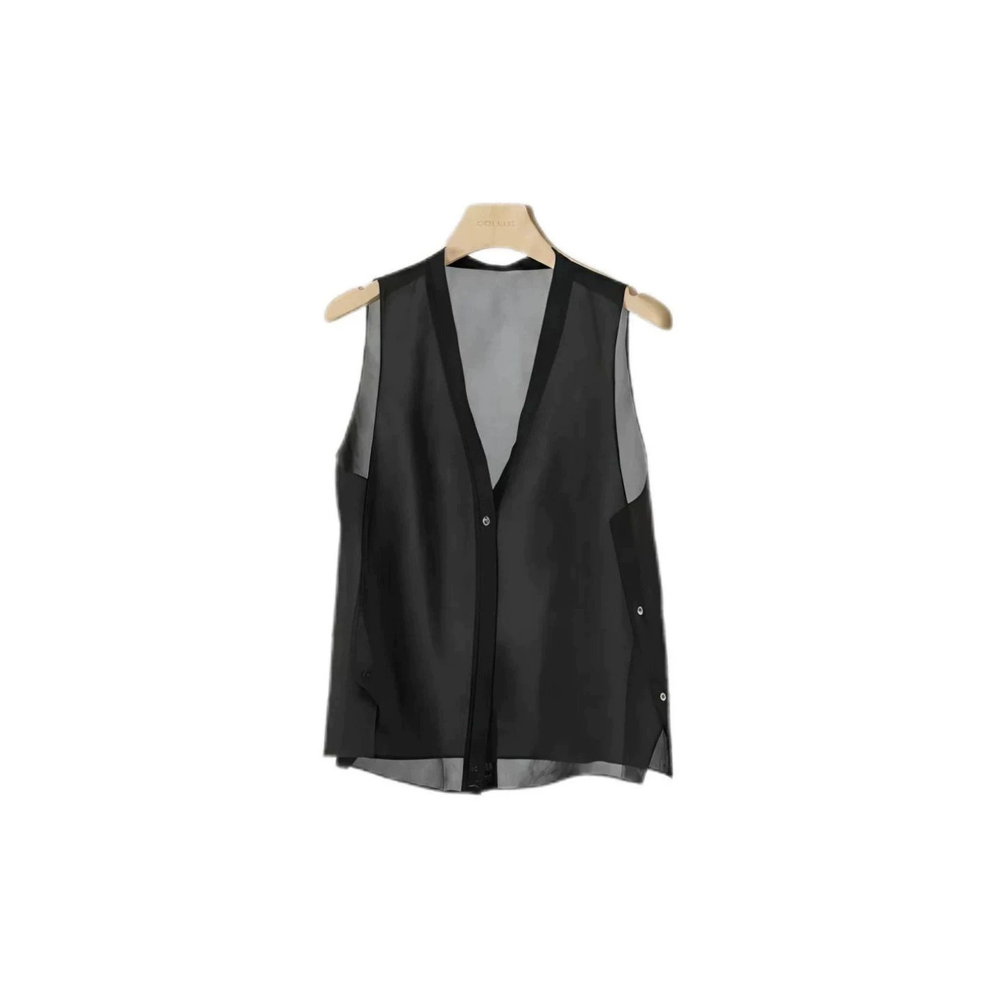 Short vest for women, summer outerwear, loose chiffon top, thin women's vest, jacket, outerwear