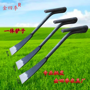 Forged One-piece Garlic Shovel Household Wild Vegetable Shovel Vegetable Garden Planting Outdoor Soil Loading and Herbading Gardening Tools