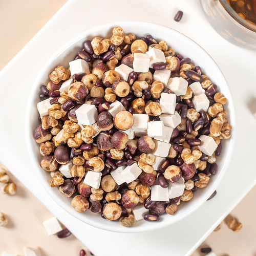 Wheat bran fried barley tea, bulk individually packaged Sijunzi tea, adzuki bean barley, gordon seed and poria tea wholesale