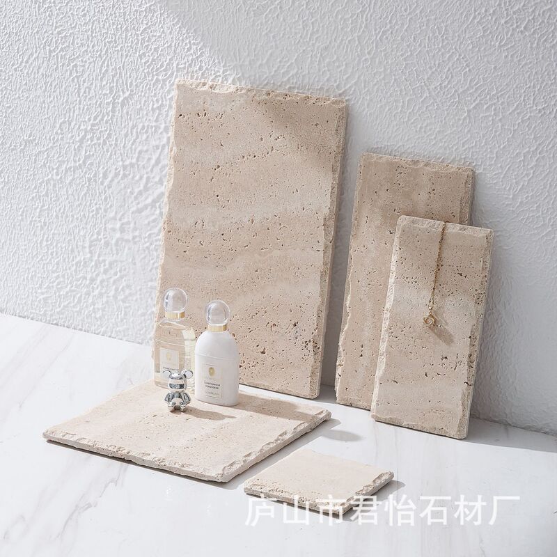 Quite rough wind rough edge hole stone marble jewelry earrings jewelry perfume display display plate display plate
