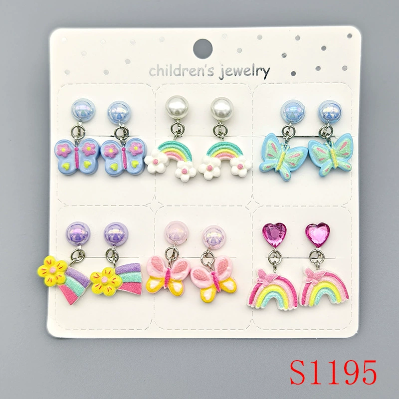 Кукольные серьги для принцессы, заушные клипсы, без pierced ears