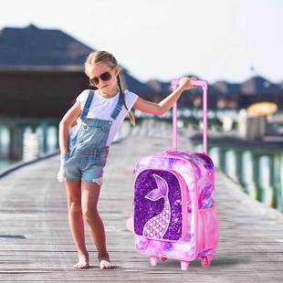 2025 Manufacturer's Ready-Made Hot-Selling Kidsren's Trolley Case, Fashionable Cartoon Bag, Large Capacity, Lightweight and Fashionable Trolley Bag