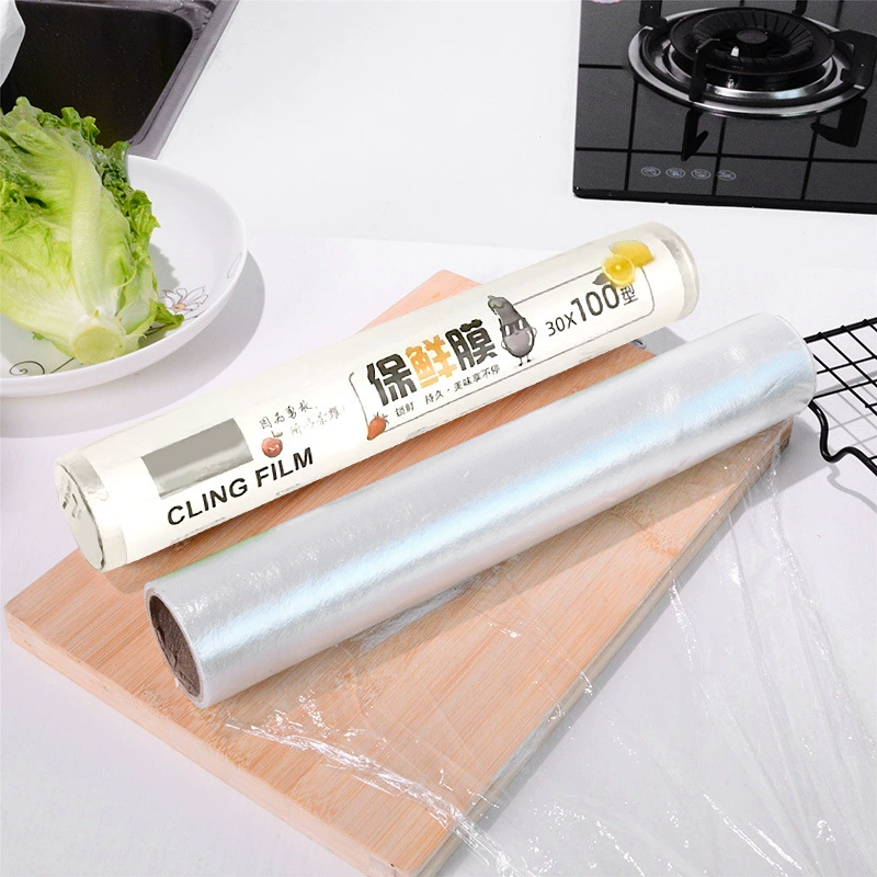 Бытовая пищевая пленка, упаковочная пленка для еды на вынос, одноразовая пищевая пленка для фруктов и овощей, пластиковая пленка для кухонного холодильника