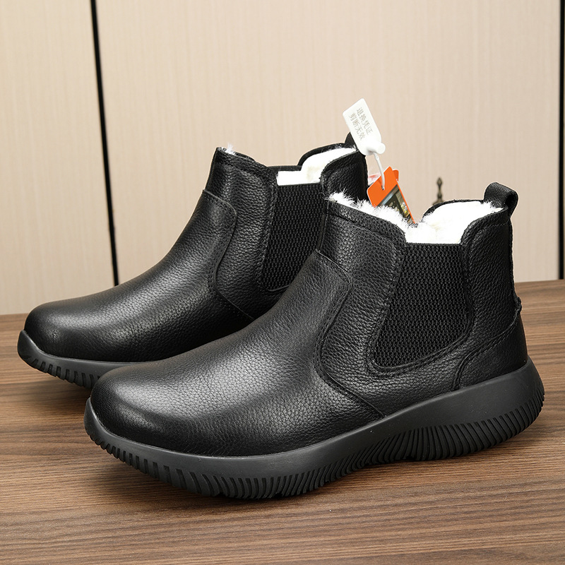 B3526 1920K GIÀY BOOT CỔ THẤP NAM GUATDAH MA SÁT CHỐNG TRƯỢT DÀY ẤM ĐẾ CAO GIÀY DÉP NAM VẢI BÔNG G05 SẢN PHẨM MỚI