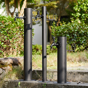 Black Outdoor Faucet Anti-freeze Cracking Column Water Pipe Outdoor Garden Villa Courtyard Watering Landscape Vertical Water Hydrant