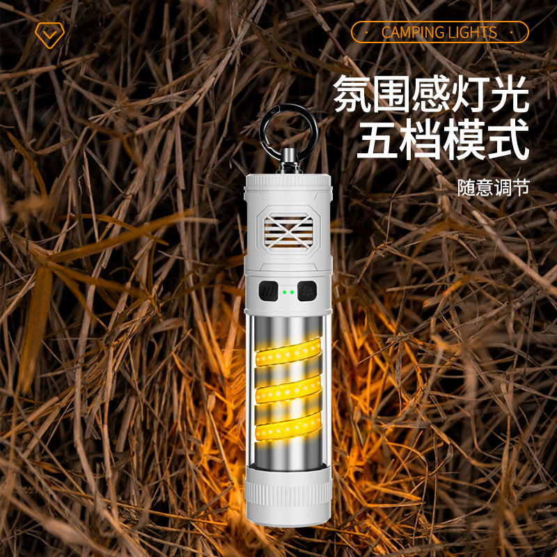 Lámpara de mosquitos transfronteriza nueva lámpara de mosquitos multifuncional lámpara de campamento al aire libre impermeable portátil de atmósfera lámpara linterna de emergencia