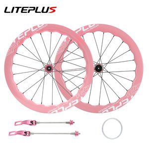 LITEPIUS 451カーボンホイールセット 20インチ 折りたたみ自転車用 ディスクブレーキ 波状デザイン 