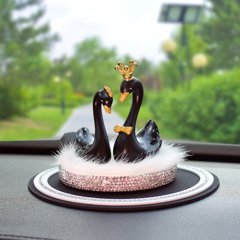 Nuevos adornos de automóvil cisne, adornos de automóvil creativos, adornos de consola central, adornos de aroma, artículos de automóvil para mujeres