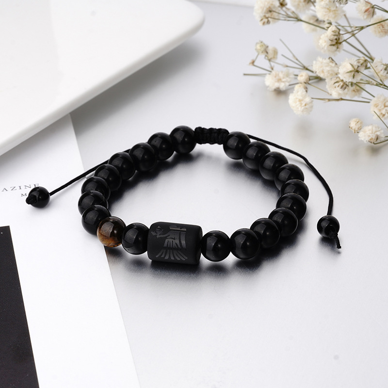 Fashion Constellation obsidian Handmade Bracelets 1 Piece