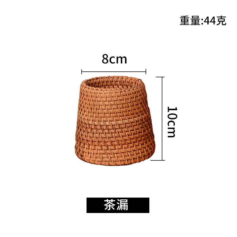 貿易卸売手織り茶道アクセサリーオフィス収納防カビ無垢材ラウンドペンホルダー収納デスクトップ|undefined