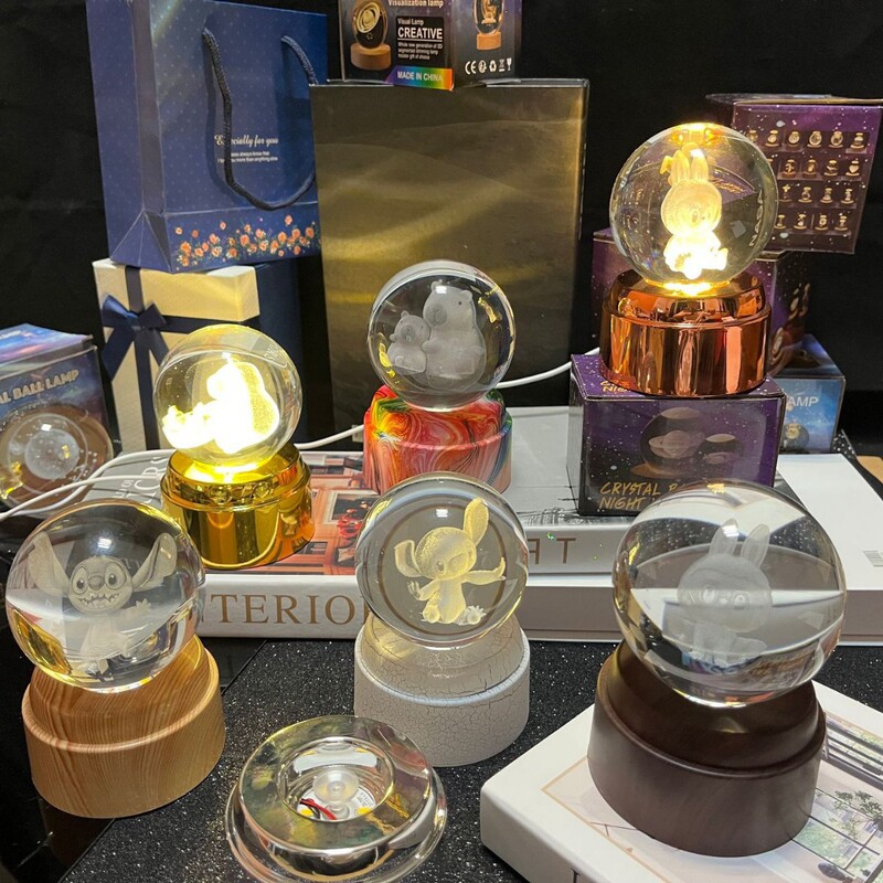 クロスボーダー熱モデル回転灯座水晶玉銀河布布カピバラの新型発光小夜灯卸売り|undefined