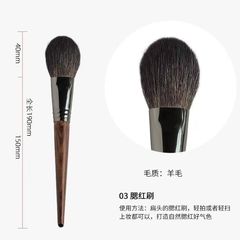 動物毛化粧ブラシ単品特大パウダーブラシ、ファンデーションブラシ、チークブラシ、ハイライトブラシ、輪郭ブラシ、柔らかい毛