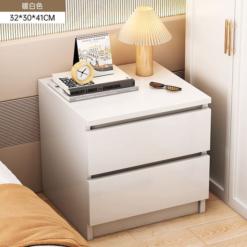 Escritorio de cabezal de cama dormitorio simple pequeño estante doméstico simple moderno armario de almacenamiento armario de almacenamiento nuevo 2025