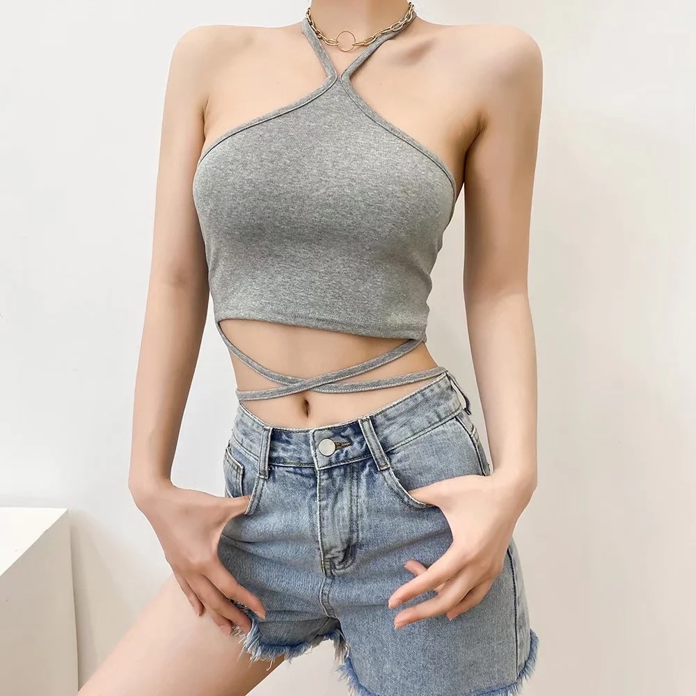 Halter Neck Cropped Top - Color Option 3